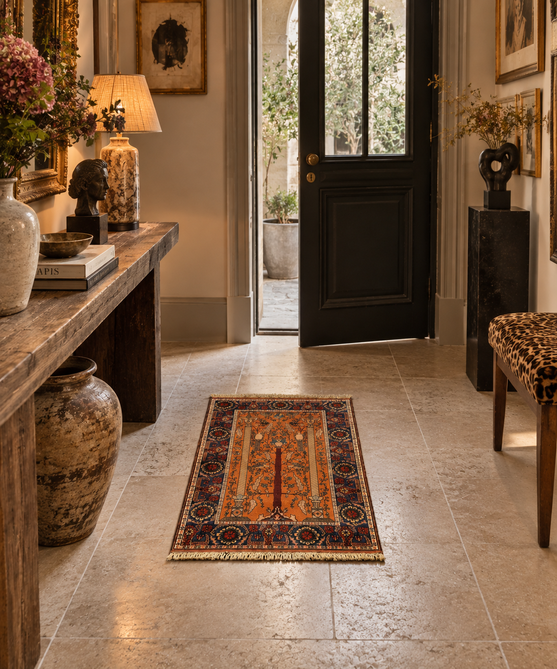 Tapis persan – 78 × 117 cm – Pièce unique