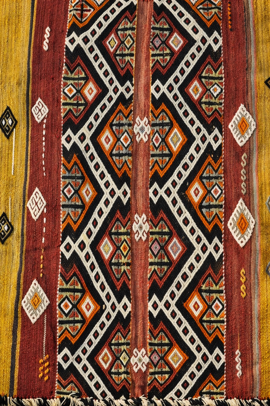 Kilim Cicim orange - Ma boutique