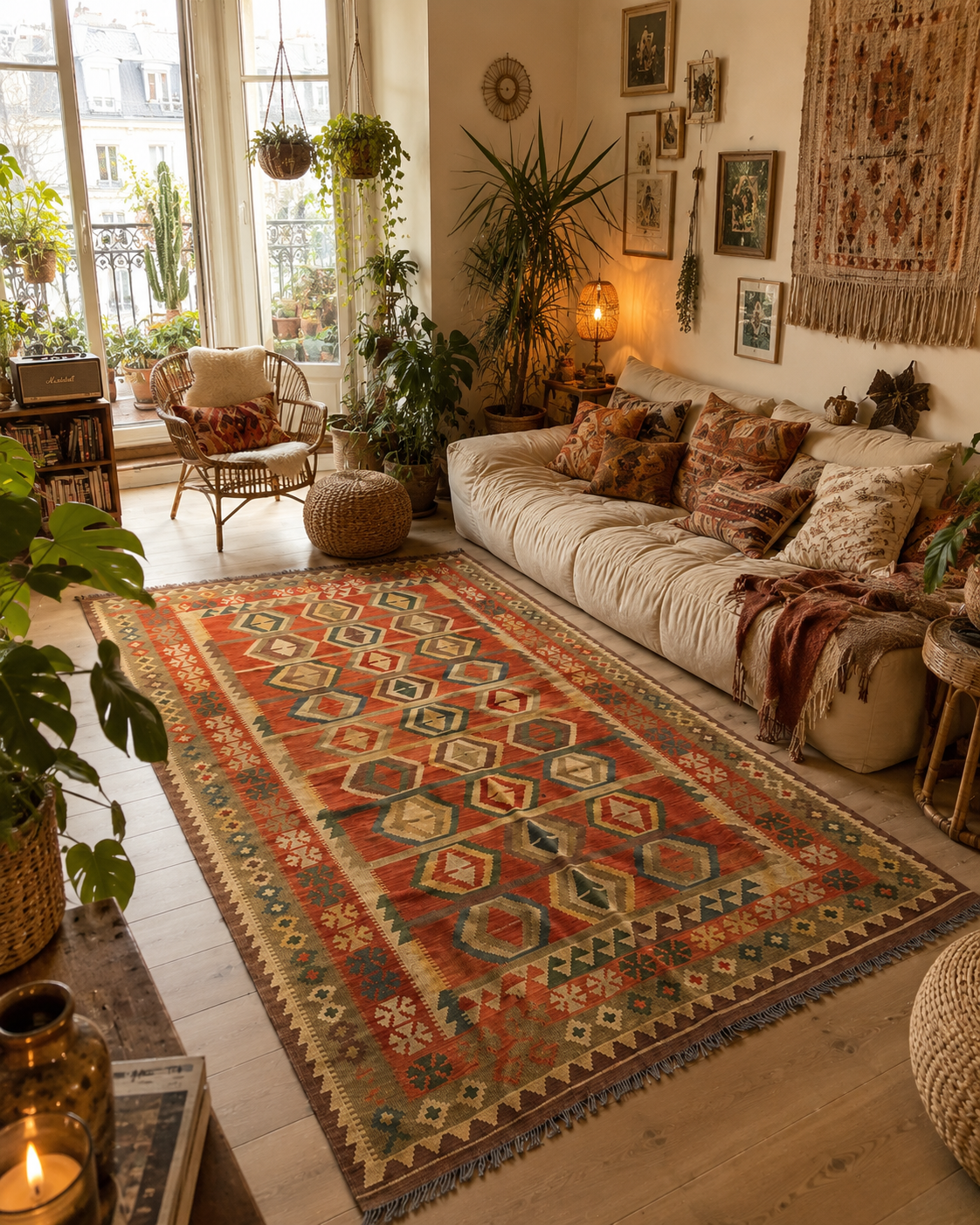 Tapis Kilim Afghan neuf