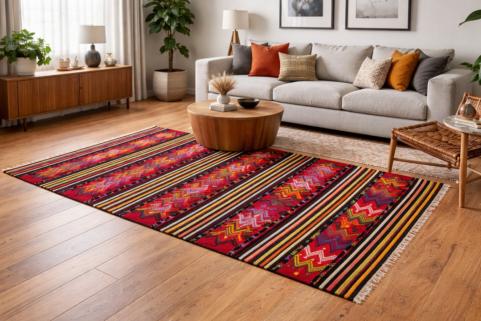 Kilim anatolien "Vagues" - Ma boutique