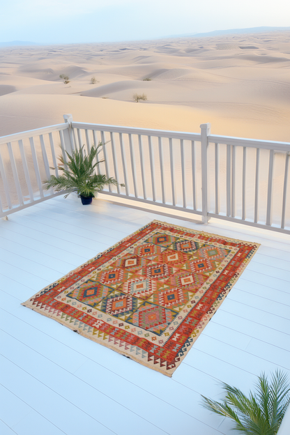 Tapis Byzance Athène Orange - Ma boutique