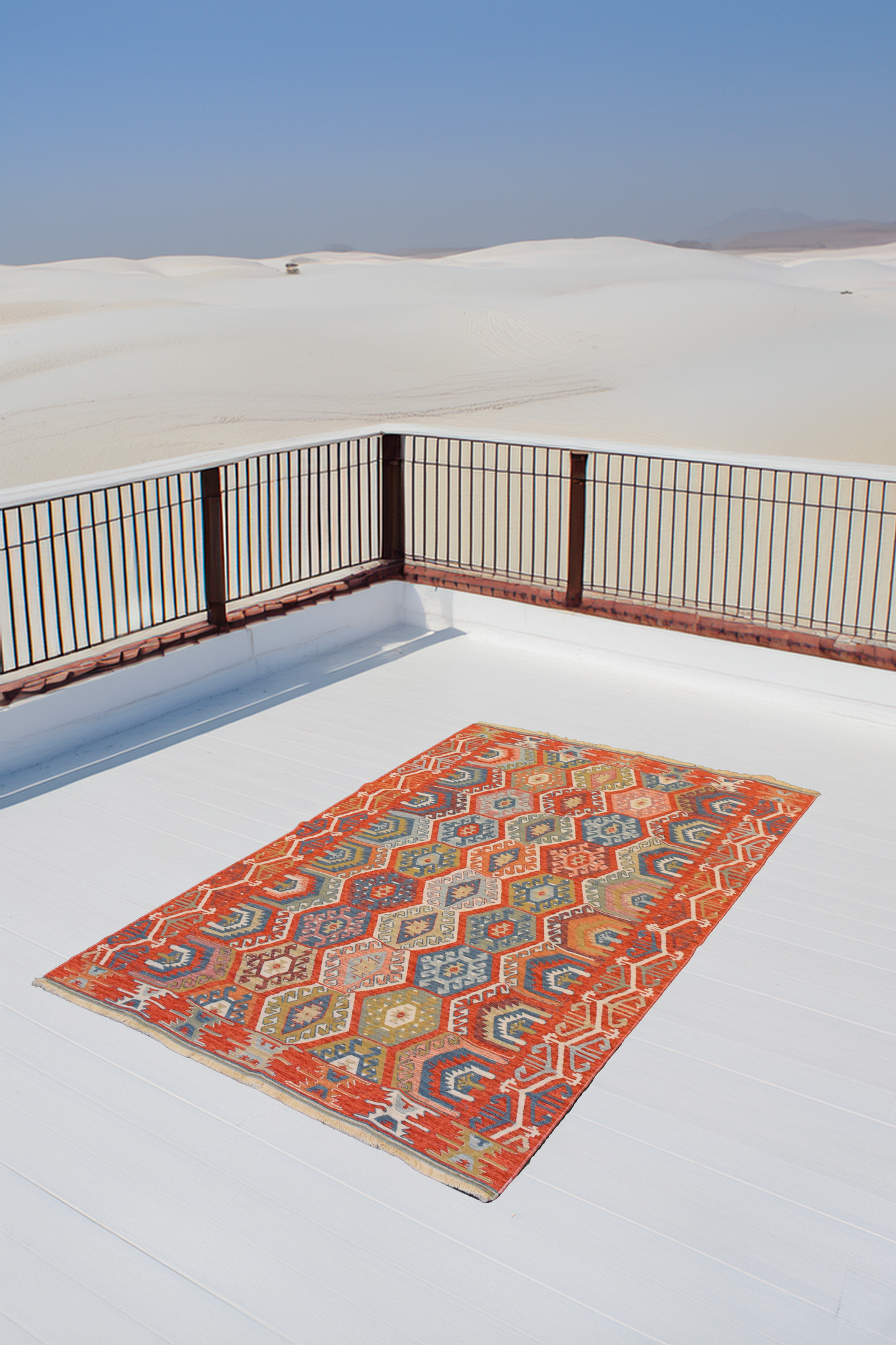 Tapis Byzance Oasis Orange - Ma boutique